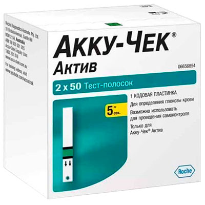 Тест-полоски Акку-Чек Актив №100