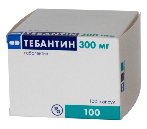 Тебантин капс. 300мг №100(Габапентин)противоэпилептическое Рх