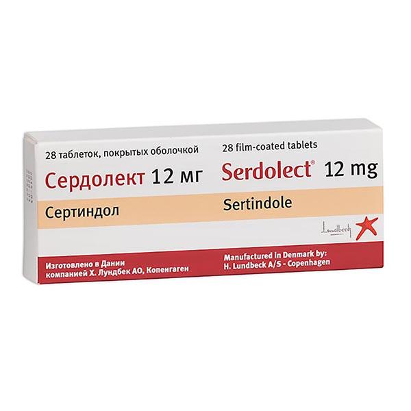 Сердолект таб. 12мг №28 (Сертиндол) нейролептик Рх