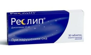 Реслип таб. 15мг №30 (Доксиламин) снотворное Рх