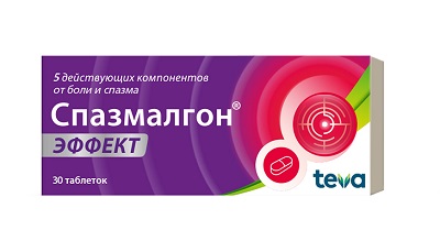 Спазмалгон Эффект с дротаверином таб. №30 обезболивающее