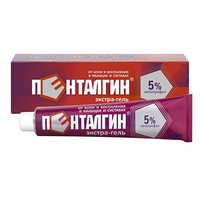 Пенталгин экстра-гель 5% 100г (Кетопрофен)обезболивающее