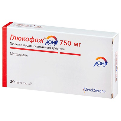 Глюкофаж лонг таб. пролонг. действия 750мг №30