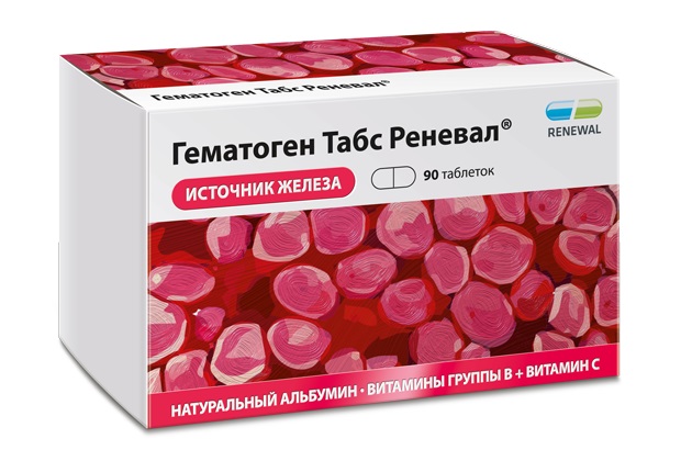 Гематоген Табс Реневал таб. №90 БАД