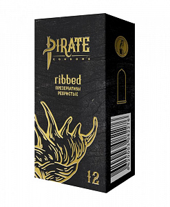 Пират Презервативы Ребристые №12