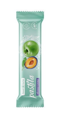 Пастила фруктовая FoodForte Яблоко слива 27г