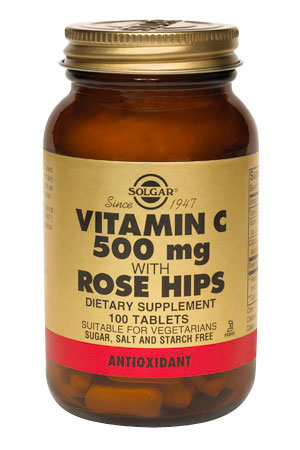 Солгар Витамин C и шиповник таб. 500мг №100