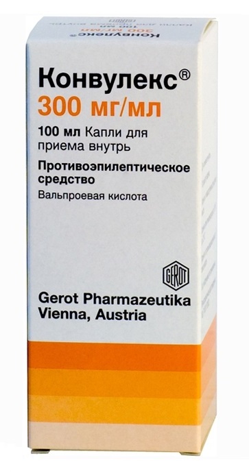 Конвулекс капли 300мг/мл 100мл