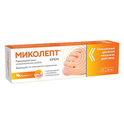 Миколепт крем противогрибковый 40мл