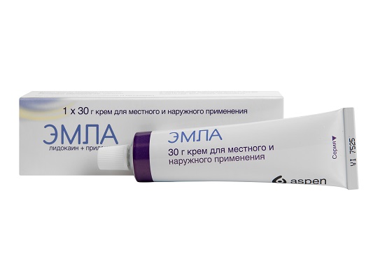 Эмла крем 30г(Лидокаин+ Прилокаин)обезболивающее