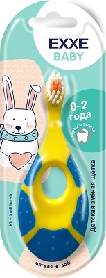 Детская зубная щётка EXXE Baby 0-2 года