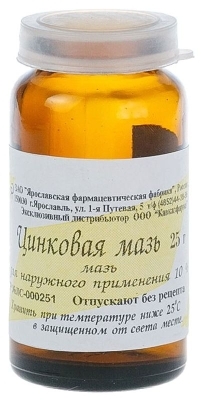 Цинковая мазь 10% 25г (Тульская ФФ)
