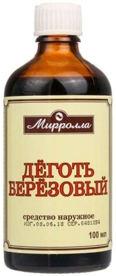 Деготь березовый фл. 100мл (Мирролла)