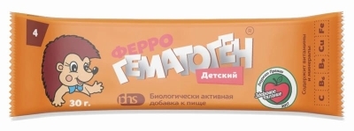 Гематоген Феррогематоген детский жев. пастилка 30г БАД