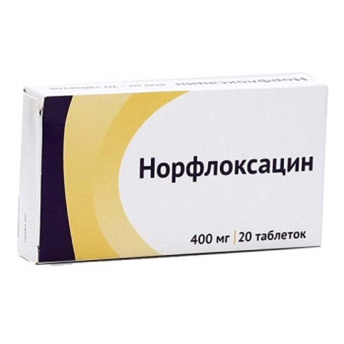Норфлоксацин таб. 400мг №20 антибиотик Рх (Озон)