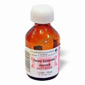 Фурацилина р-р спиртовый 1:1500 10мл