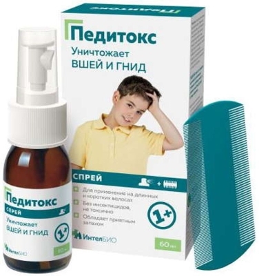 Педитокс средство педикулицидное спрей 60мл