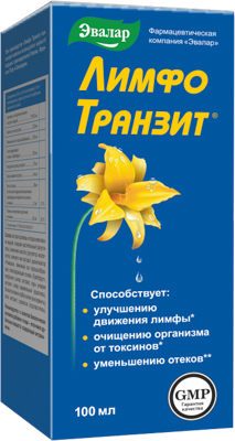 ЛимфоТранзит 100мл (Эвалар) очищение и уменьшение отеков БАД
