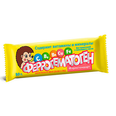 Гематоген Феррогематоген жев. пастилка 50г