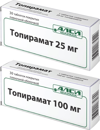 Топирамат Алси таб. 25мг №30 противоэпилептическое Рх