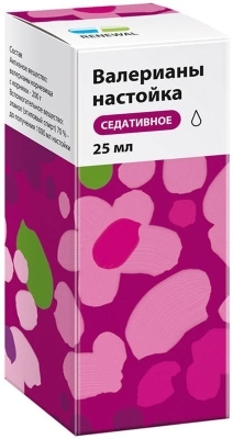 Валерианы настойка 25мл успокаивающее Renewal