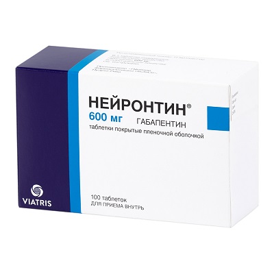 Нейронтин таб. 600мг №100 (Габапентин) противоэпилептическое Рх