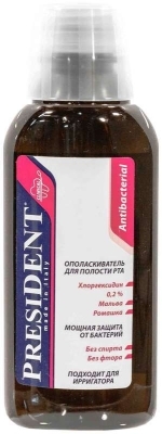 Президент ополаскиватель д/полости рта 250мл Антибактериальный