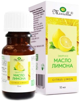 Масло эфирное Лимон 10мл Мирролла