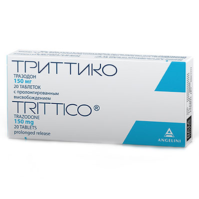 Триттико таб. 150мг №20 (Тразодон) антидепрессант Рх