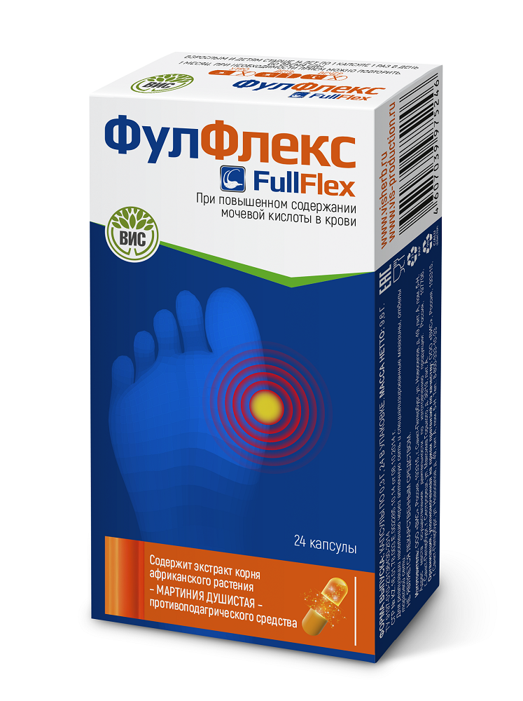 ФулФлекс капс.№24 при подагре БАД