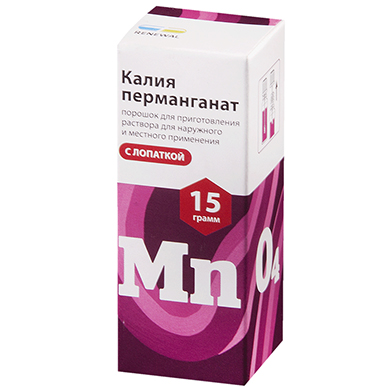 Калия перманганат 15г с лопаткой Renewal