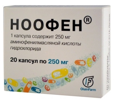 Ноофен капс.250 мг №20 (анксиолитик)