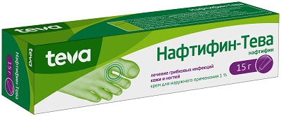 Нафтифин-Тева крем 1% 15г от грибка кожи