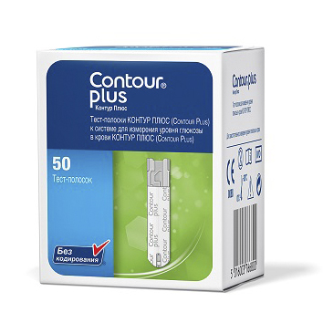 Тест-полоски Контур Плюс №50