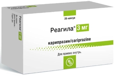 Реагила капс. 3мг №28 (Карипразин) нейролептик Рх