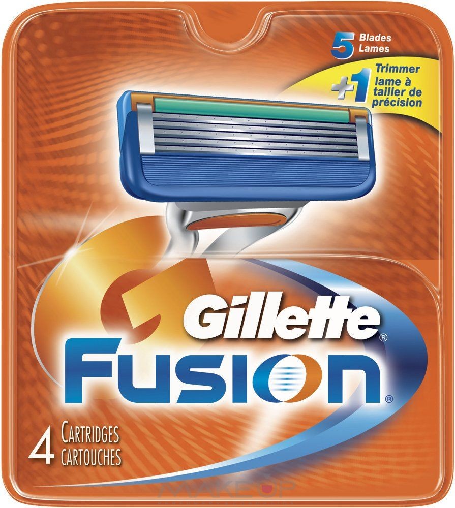Жилетт Кассеты д/бритья Фьюжн Fusion 4шт.