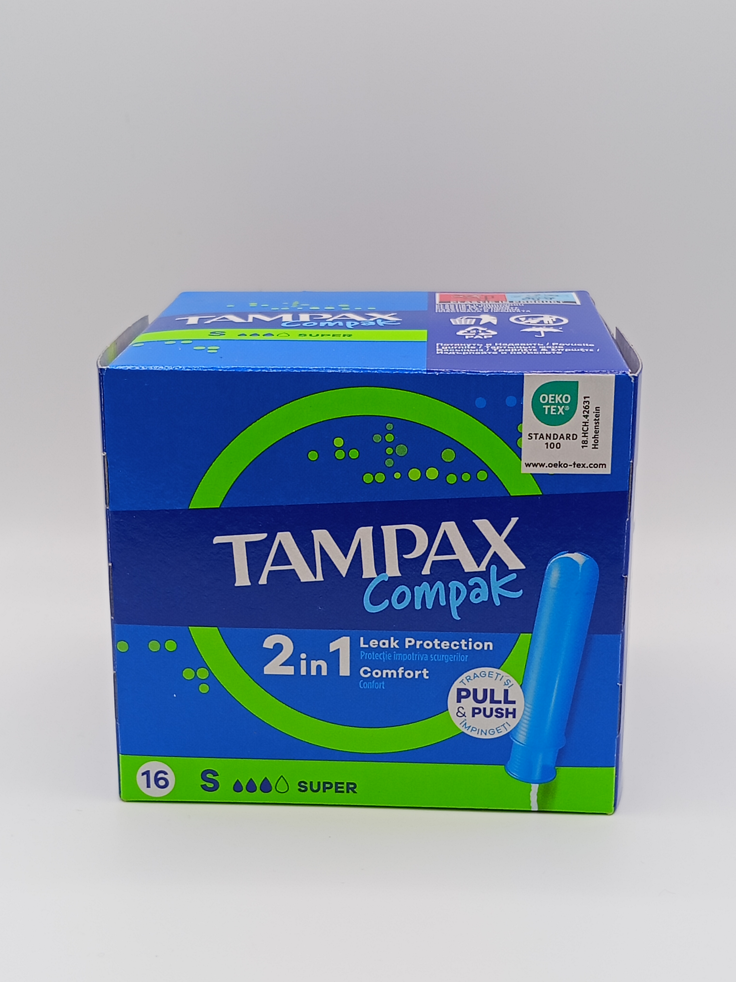 Тампакс тампоны компак супер с аппликат. №16
