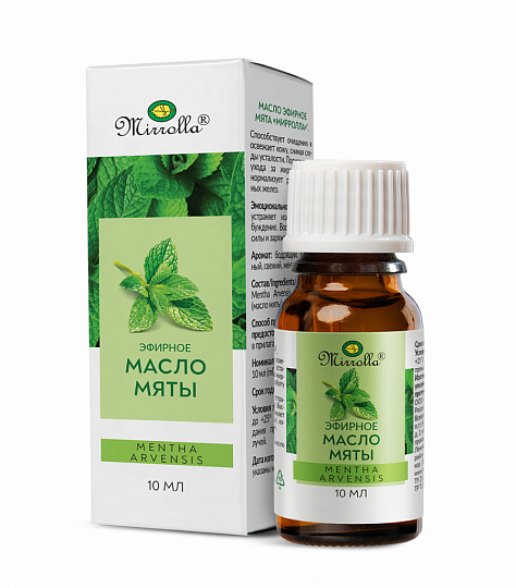 Масло эфирное Мята 10мл Мирролла