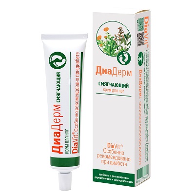 ДиаДерм смягчающий крем д/ног 75мл при диабете