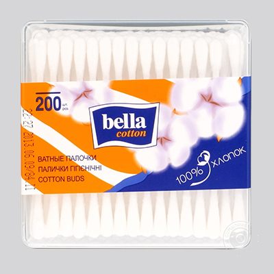 Белла ватные палочки №200(пласт.уп.)