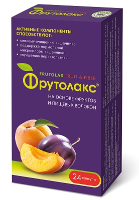 Фрутолакс капс. №24 растительное слабительное БАД