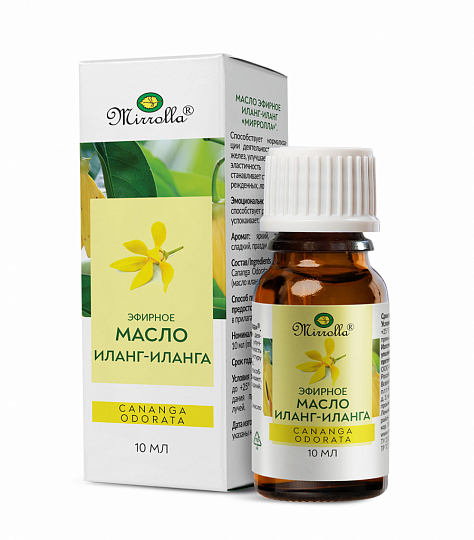 Масло эфирное Иланг-иланг 10мл Мирролла