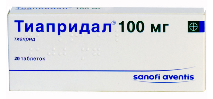 Тиапридал таб. 100мг №20 (Тиаприд) нейролептик Рх