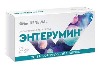 Энтерумин капс. 800мг №30 адсорбент Renewal