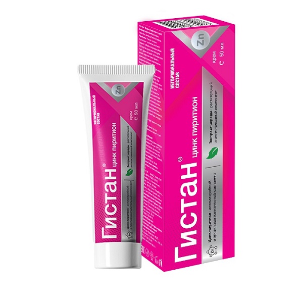 Гистан Цинк пиритион крем 50мл при псориазе