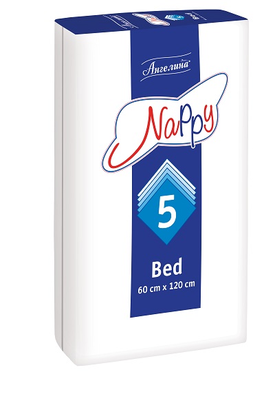 Ангелина NAPPY простыни впитывающие №5 (60х120) гигиенические