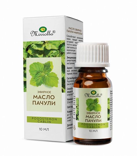 Масло эфирное Пачули 10мл Мирролла
