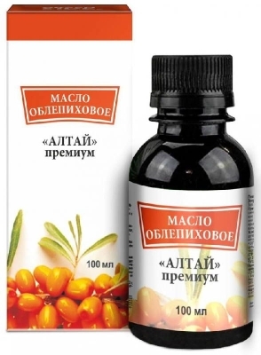 Облепиховое масло 100мл Алтай премиум пищевое БАД