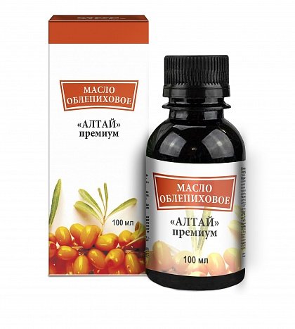 Облепиховое масло 100мл Алтай премиум пищевое БАД