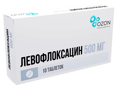 Левофлоксацин-Озон таб. 500мг №10 антибиотик Рх